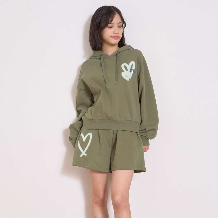 [LTXC] 100% Cotton Wool Lined Back Spray Outfit Set,Khaki, medium image number 0