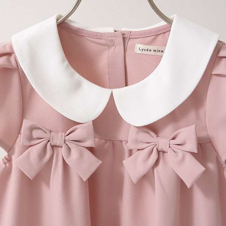 [Occasion-Ready] Round Collar One-Piece Dress with Ribbon,Mint, medium image number 14
