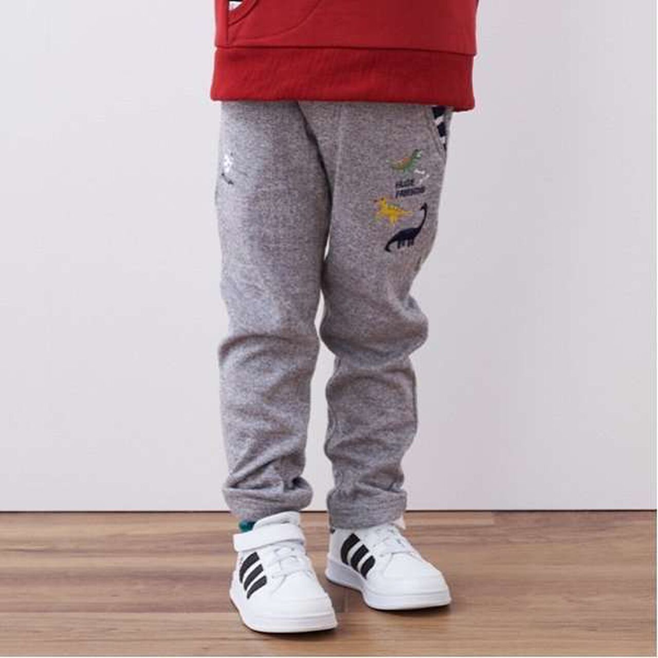 Dinosaur Print Long Straight Pants,Moderate blue, large image number 13