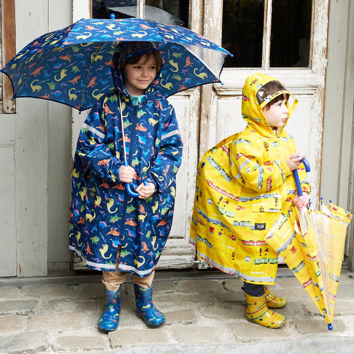 All-Over Pattern Raincoat,Yellow, medium image number 23