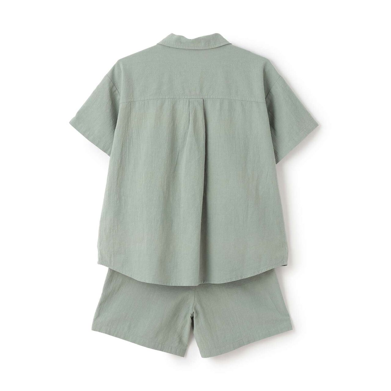 Wide Silhouette Outfit Set,Green, large image number 17