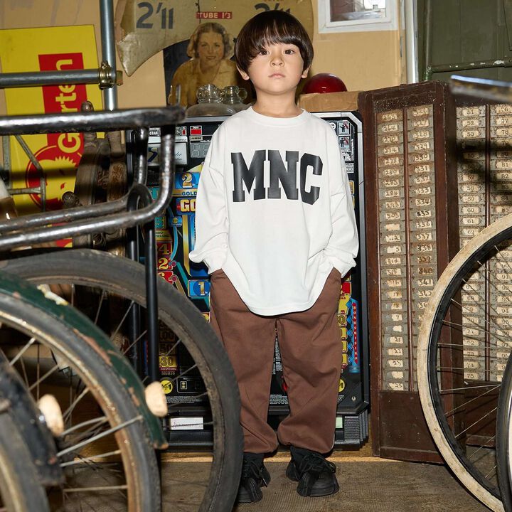 [MNCM] [Coordinatable Setup] [Kaiteki Tenjiku] Oversized Silhouette Side Line Pants,Dark brown, medium image number 37