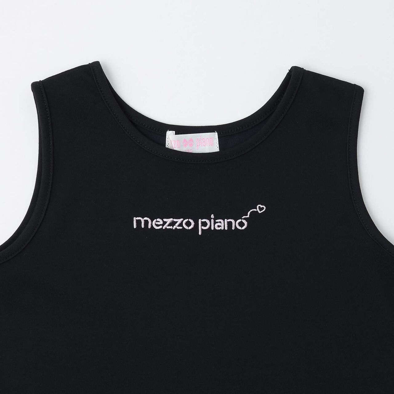 Mesh Panel T-Shirt & Tank Top Set,Black, large image number 7