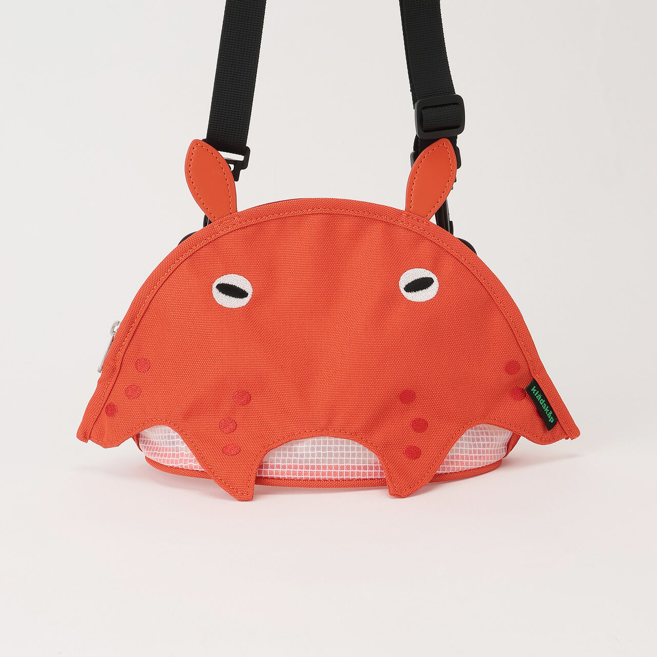 Crab / Umbrella Octopus Small Shoulder Bag,Red, large image number 3