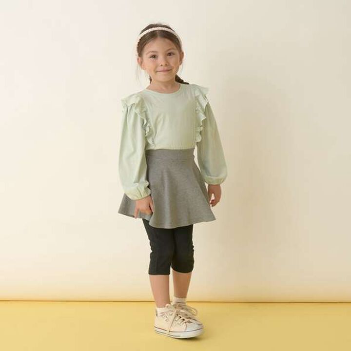 [Versatile Item] Stretchy 6/10 Length Skorts,Ink blue, medium image number 9