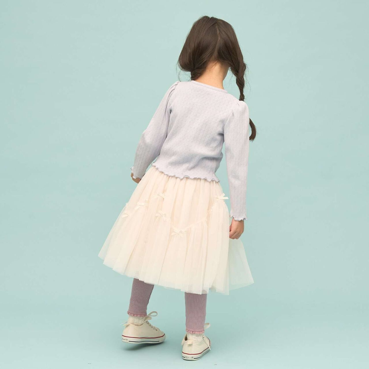 [UV Processing] Patterned Mesh Cardigan,Blue gray, large image number 26