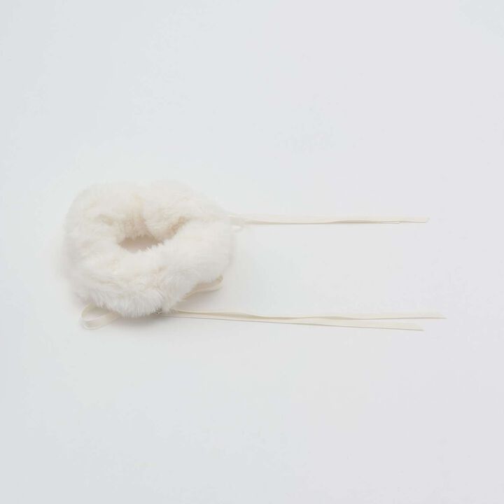 Faux Fur Scrunchie,Pink, medium image number 4