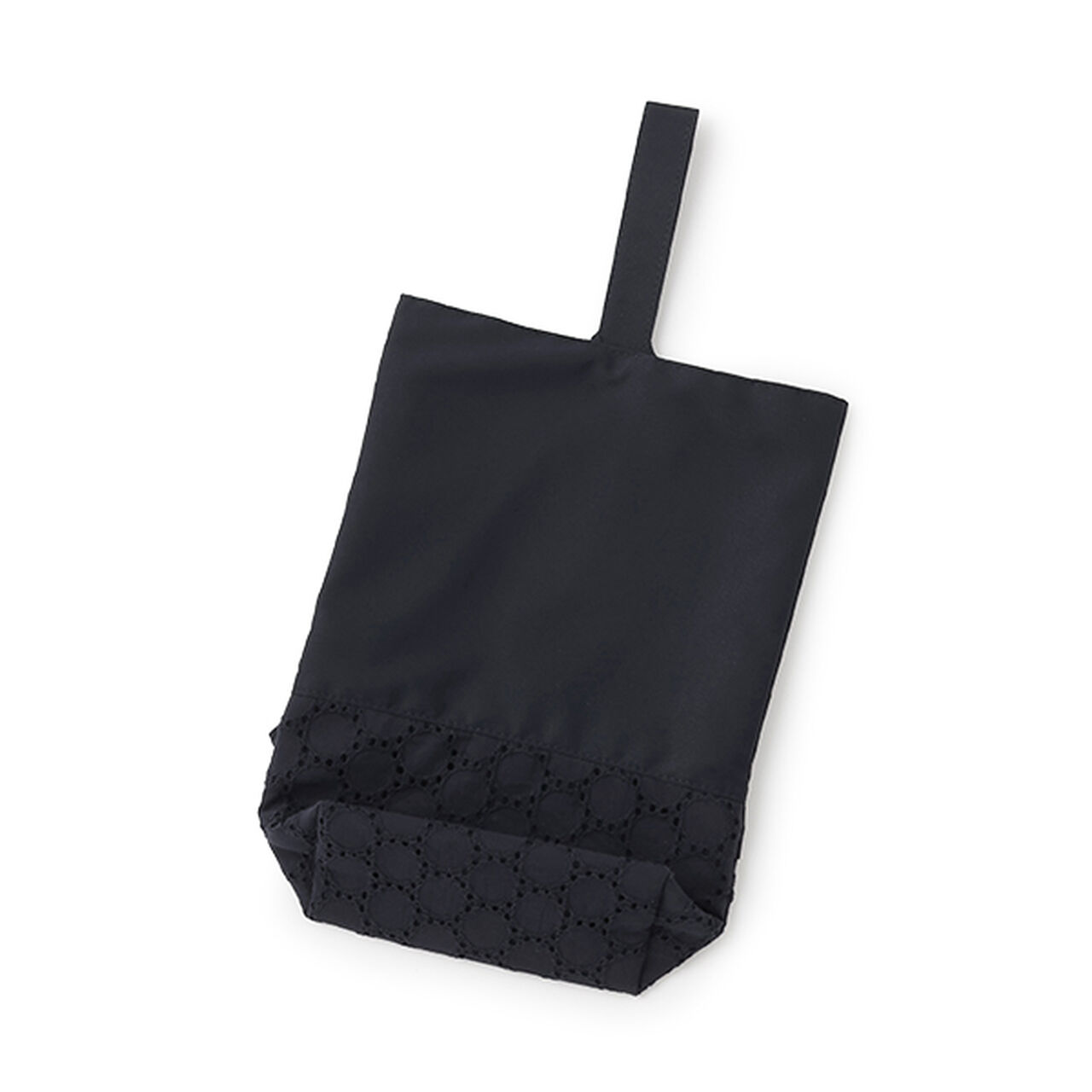 Frill Shoe Bag,Navy, large image number 6