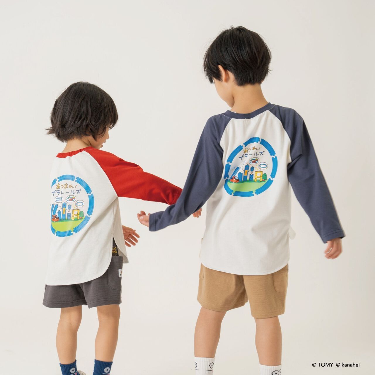 Gather! Plarails - Rails Jokers / One-Point Raglan T-Shirt,Navy, large image number 16