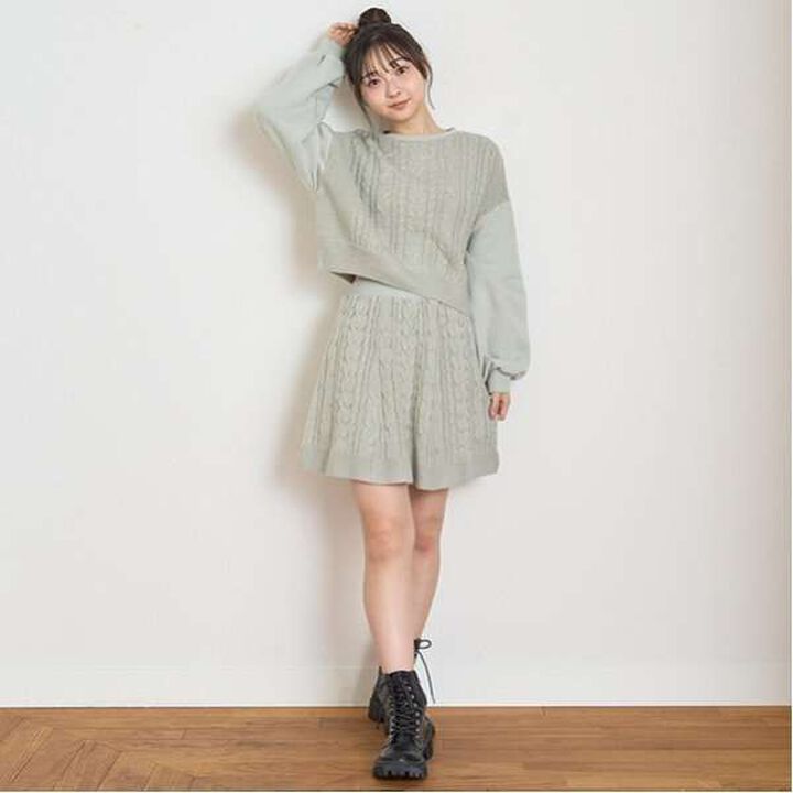 Cable Knit Set-Up,Black, medium image number 17