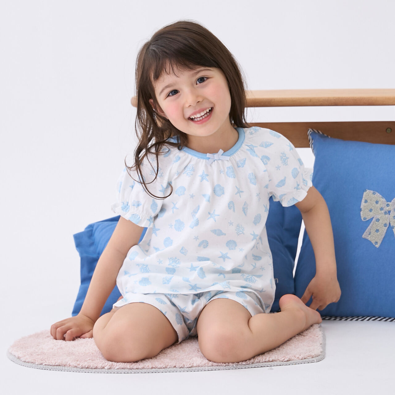GIRLS Short-Sleeve Pajamas,Pearl white, large image number 0