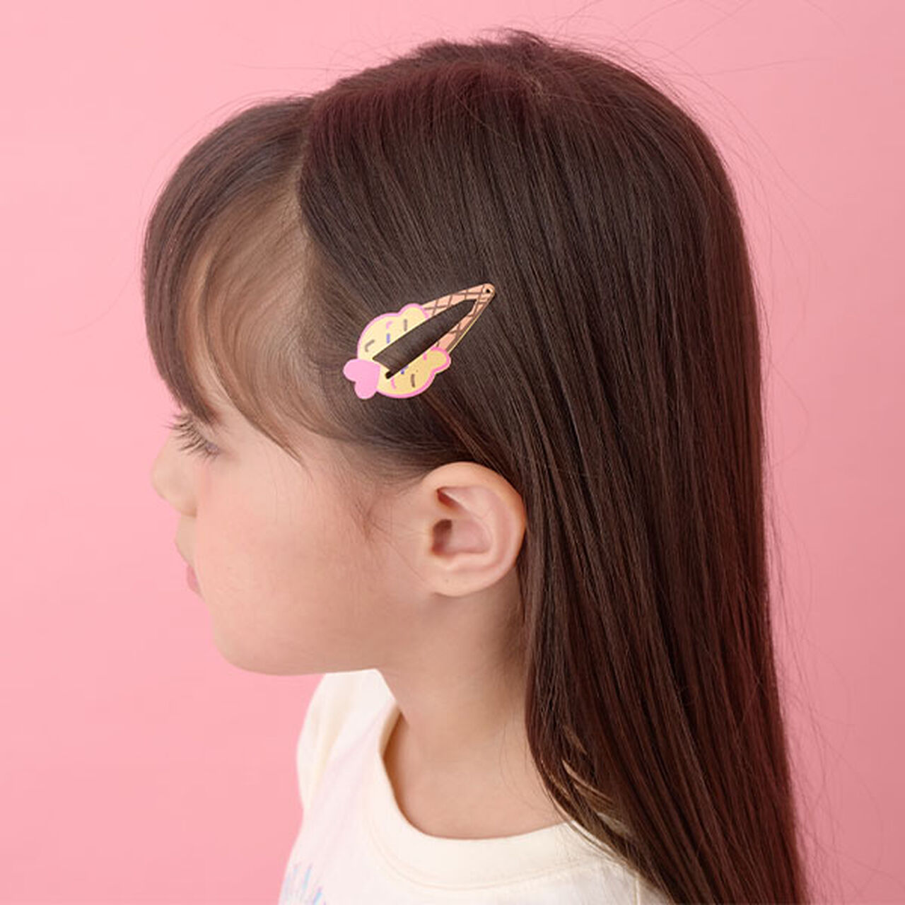 Ice Hair Clip 2P Set,Magenta, large image number 14