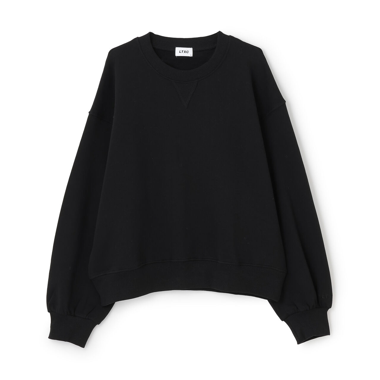 Wool Lined 100% Cotton Sweatshirt,Black, large image number 11