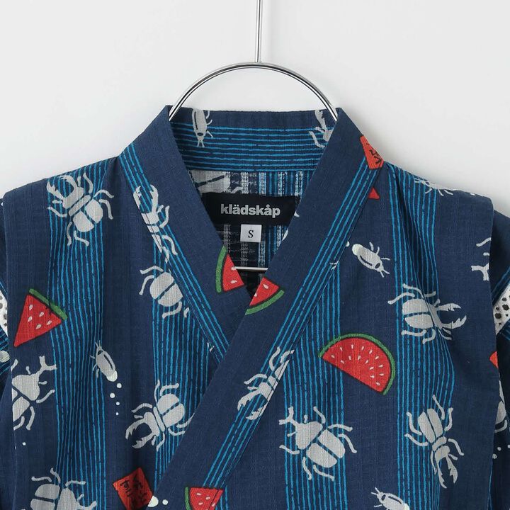 Insect Print Jinbei,Light khaki, medium image number 3