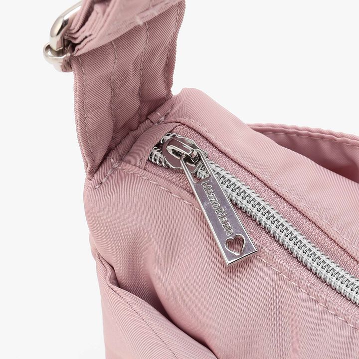 Fluffy Ribbon Crescent Shoulder Bag,Black, medium image number 4