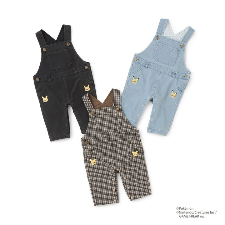 [Monpoke] Motif Overalls,Black, medium image number 13