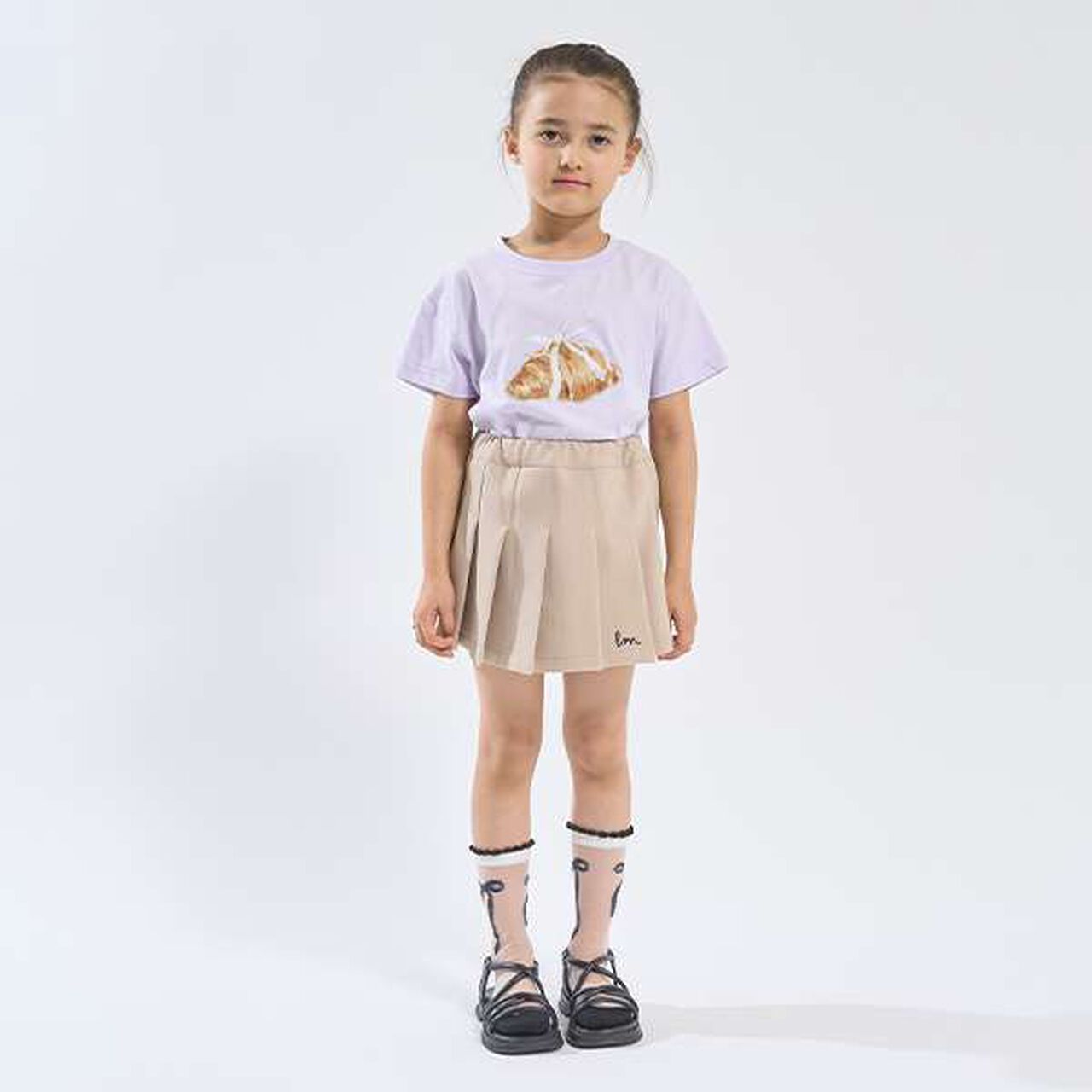 Soft Cotton Assorted Ribbon Motif Printed T-Shirt,Light blue, large image number 3