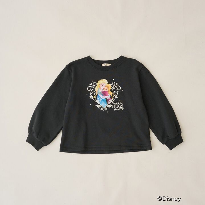 [Frozen] [Goodbye Pills Brushed Fleece] Sparkling Lame & Transfer Assortment Print Sweatshirt,Gray, medium image number 5