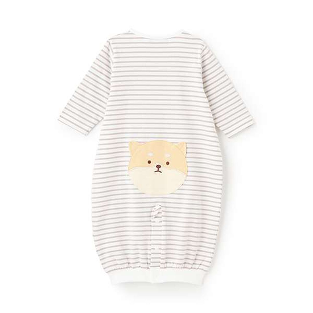 Animal Stripe Long-Sleeve 2-Way All-in-One,Mustard, large image number 10