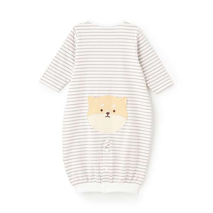 Animal Stripe Long-Sleeve 2-Way All-in-One,Mustard, medium image number 10