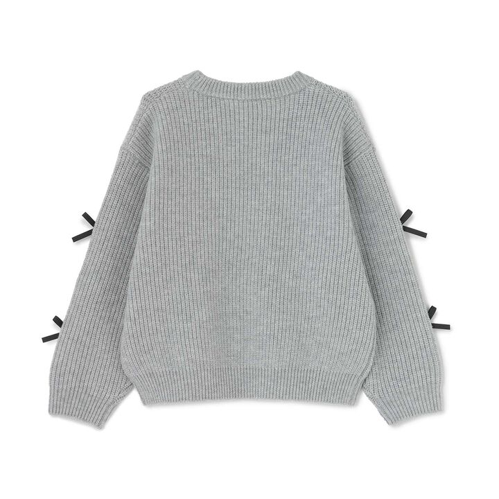 [Soft Knit] [Machine Washable] Ribbon Sweater,Ivory, medium image number 11