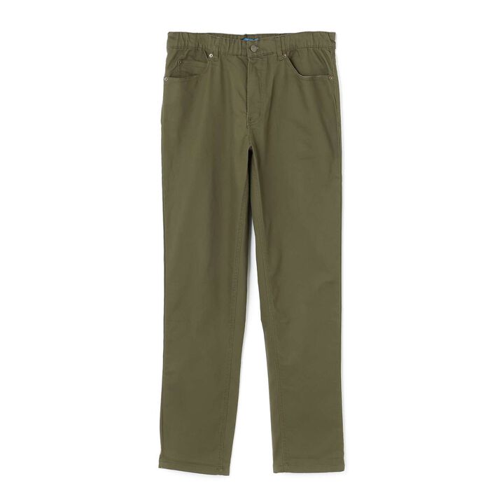 Cotton-Poly Stretch Twill Slim Pants,Khaki, medium image number 10