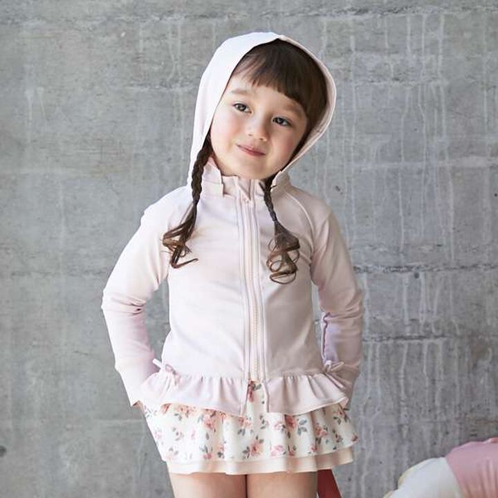 [SWIM] Ruffle Rash Guard,Light pink, medium image number 14