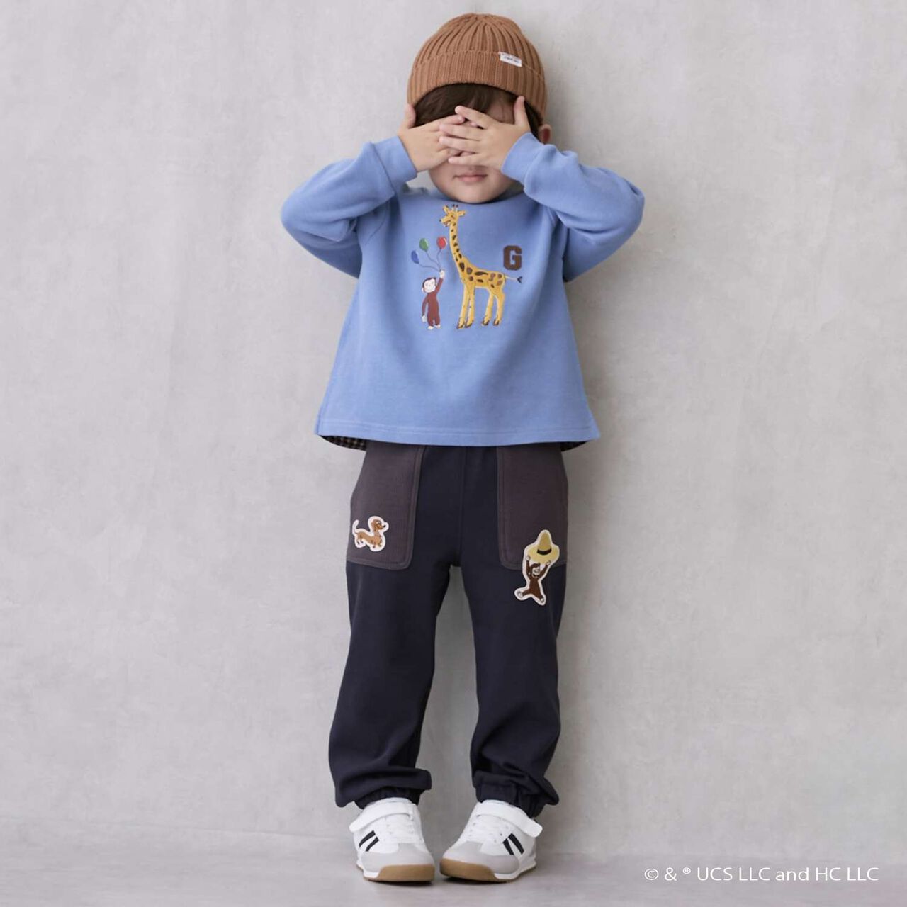 Curious George Cut Long Pants,Charcoal gray, large image number 0