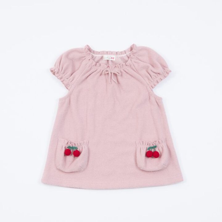 KP Cherry Motif Boucle Vest [80-120],Off white, medium image number 1