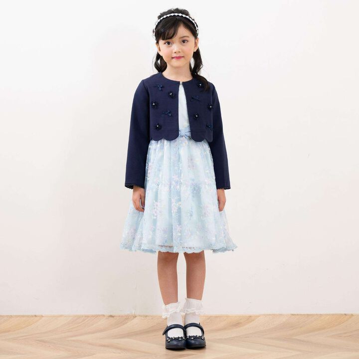 Flower Bouquet Lace Embroidery One-Piece Dress,, medium