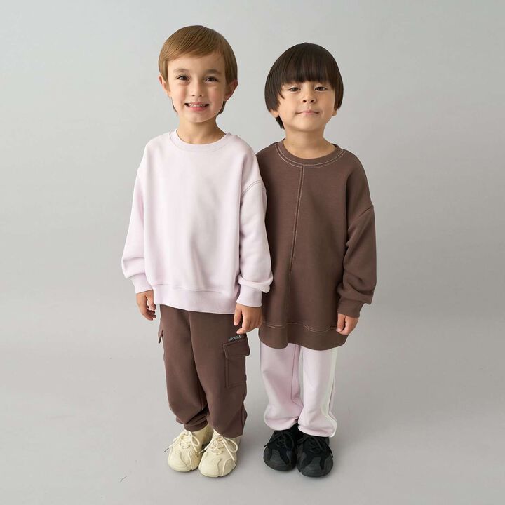 [Daily Standard Wear] [Quick-Dry Absorbent] Loose Fit Side Line Sweatpants,Blue gray, medium image number 38