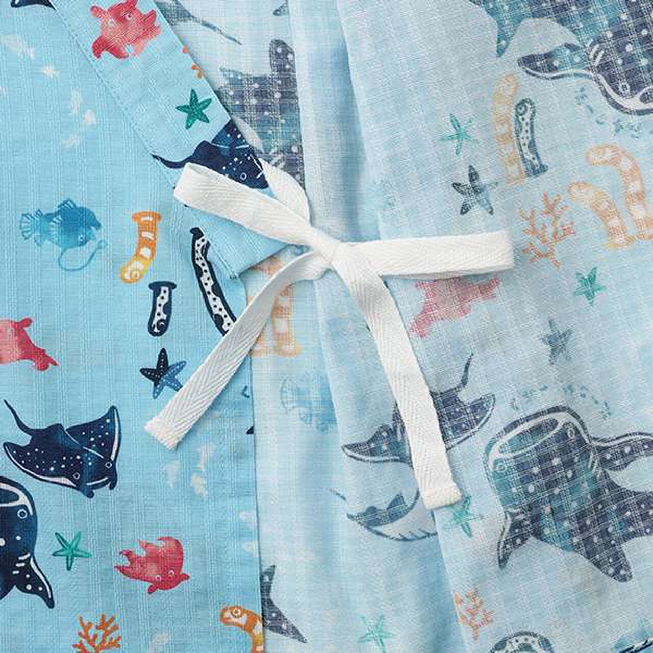 Ocean Pattern Jinbei,Sax blue, large image number 10