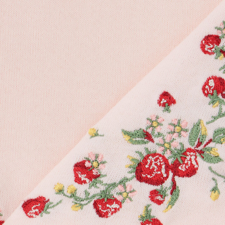 Wild Strawberry Embroidery Cardigan,Pearl white, medium image number 5