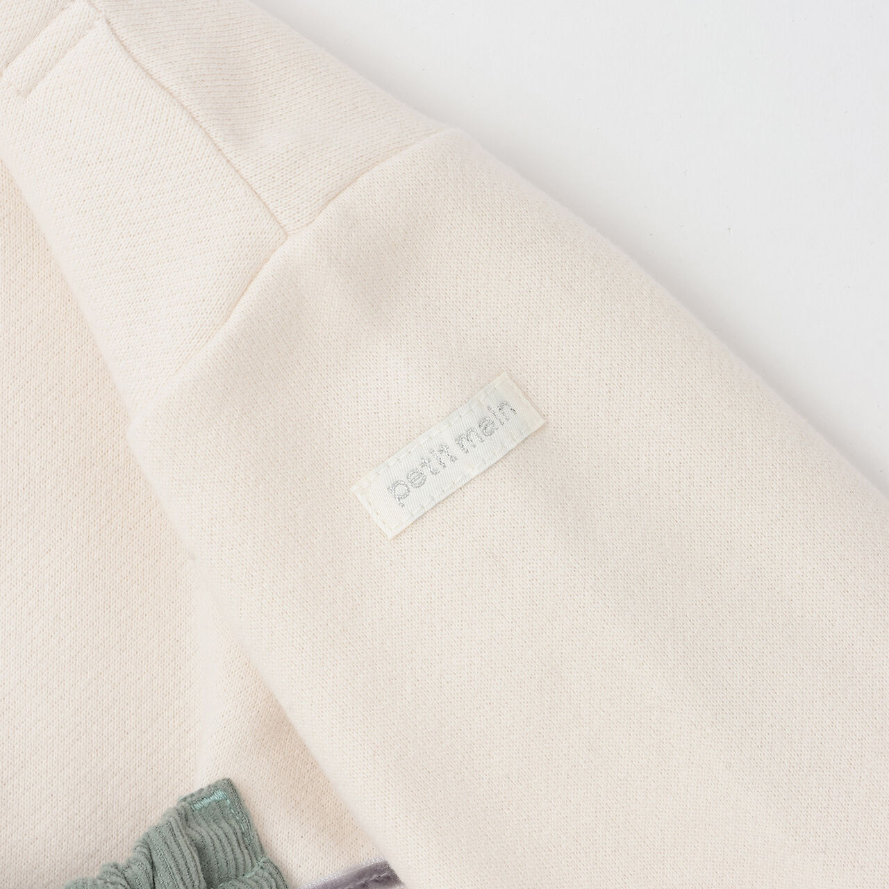 Wool Lined Strawberry Small Shoulder Bag Sweatshirt,Ivory, large image number 8