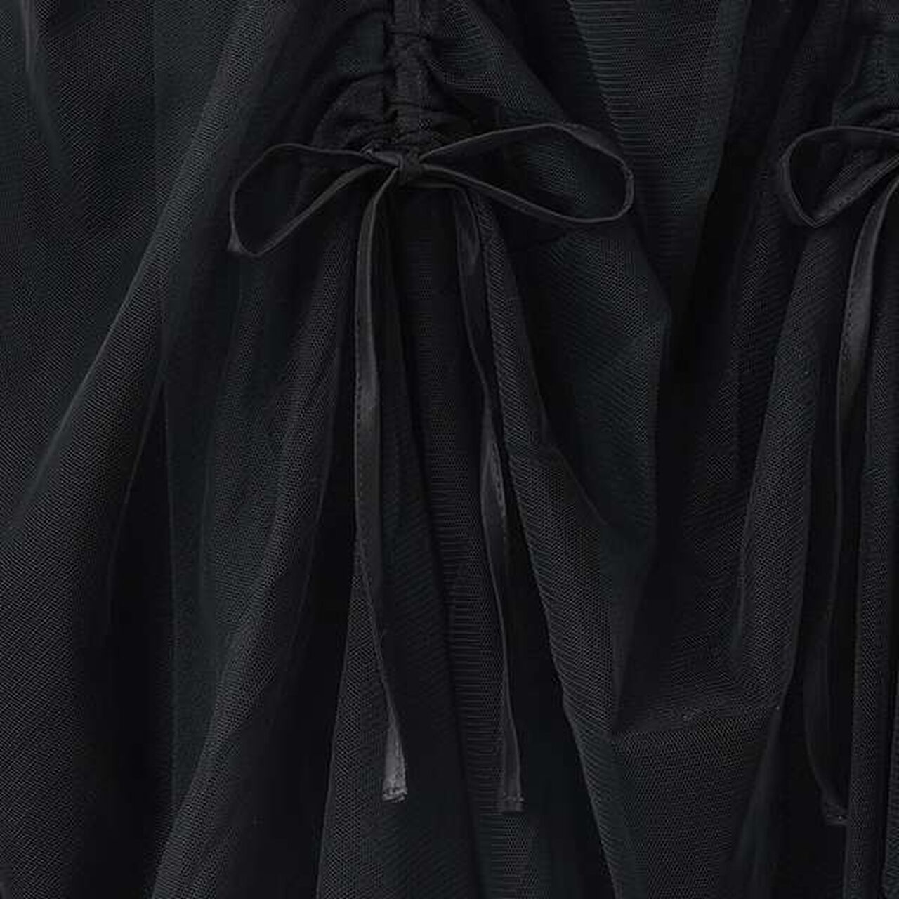 [LTXC] Gathered Tulle Skirt,White, large image number 6