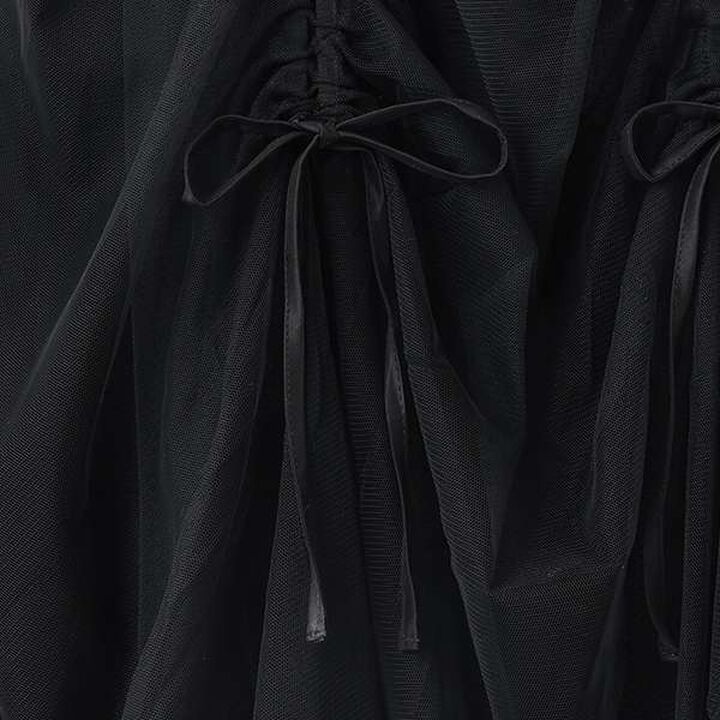 [LTXC] Gathered Tulle Skirt,White, medium image number 6