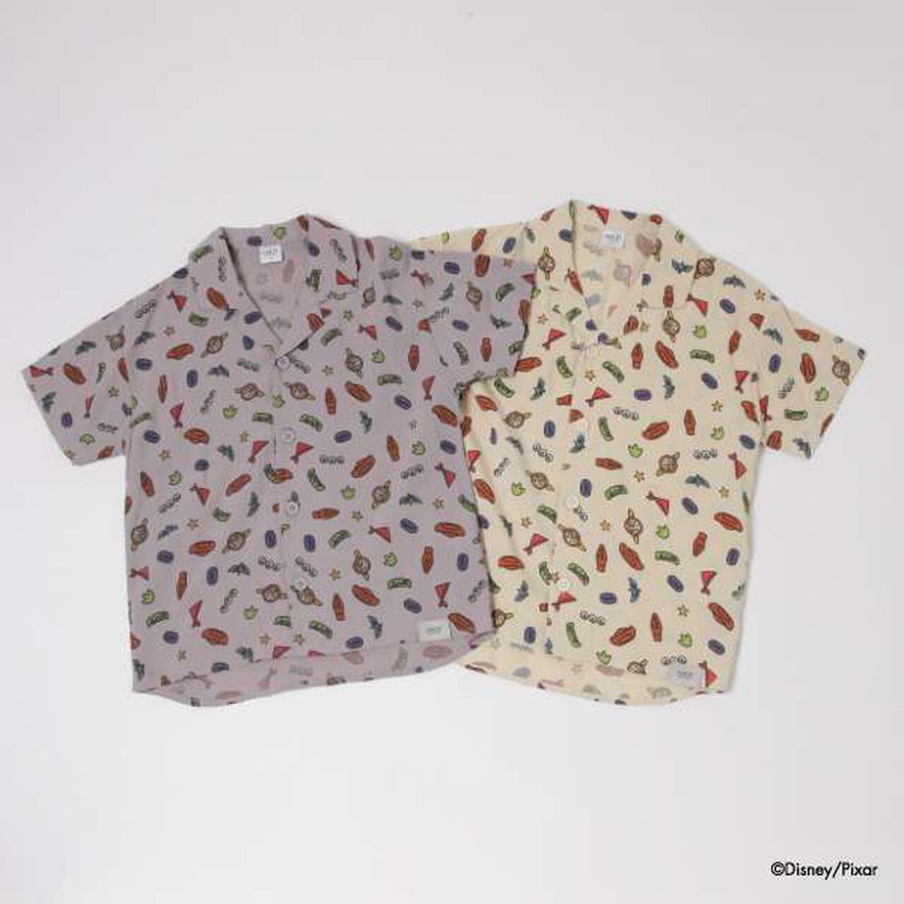 [Matching with Dad Outfit] Disney Kids Toy Story Pattern Shirt,Light gray, large image number 5