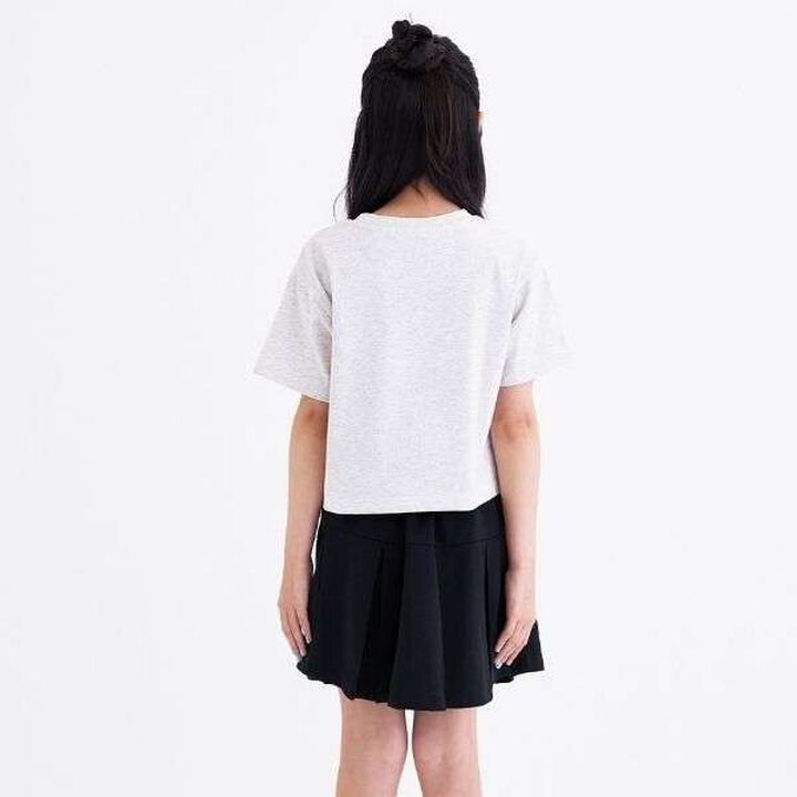 [3way Cool Touch] Logo Short-Sleeve T-Shirt & Pleated Skirt Outfit Set,Smoke white, medium image number 12