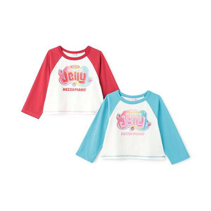 Reissued ♪ Color-Blocked 3/4 Sleeve Raglan T-Shirt,Red, medium image number 7