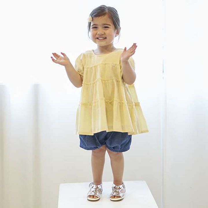 Smile Series Crinkled Tunic (Kids),Light gray, medium image number 10