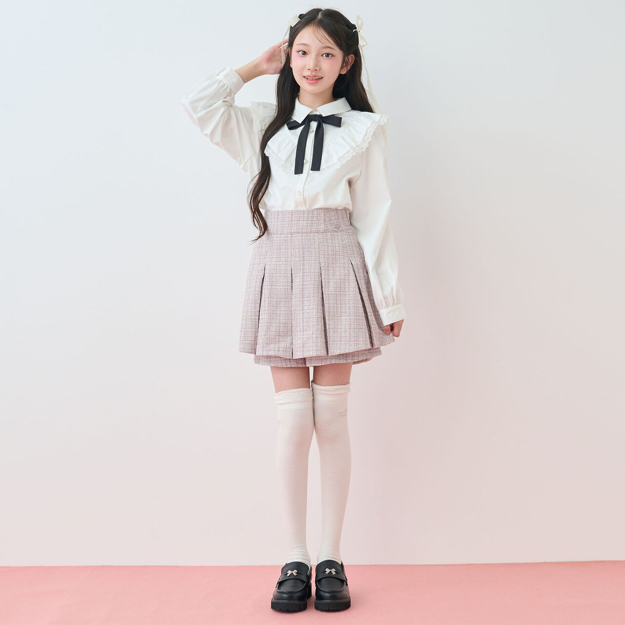 [Antibacterial Deodorizing] Logo Embroidered Knee-High Socks,Gray, large image number 16