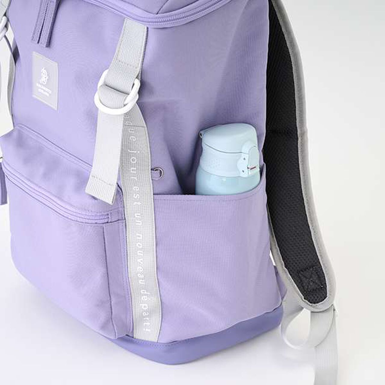 Square School Backpack,Light blue, large image number 18