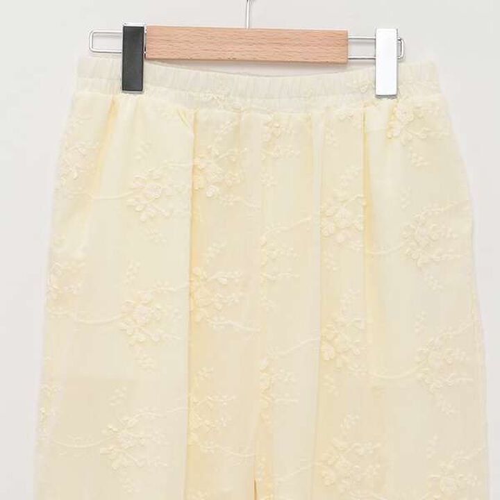[LADIES] Lace Pants,Lemon yellow, medium image number 2