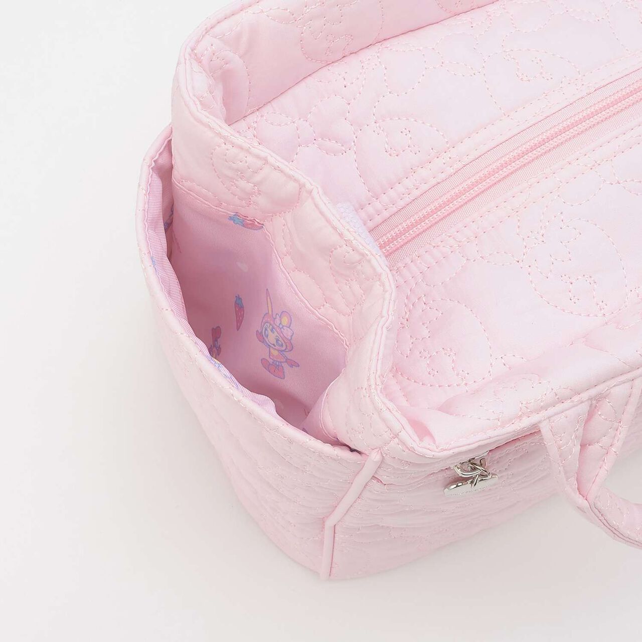[Baby Berie-chan] Strawberry Quilted 2WAY Tote Bag,Light pink, large image number 8