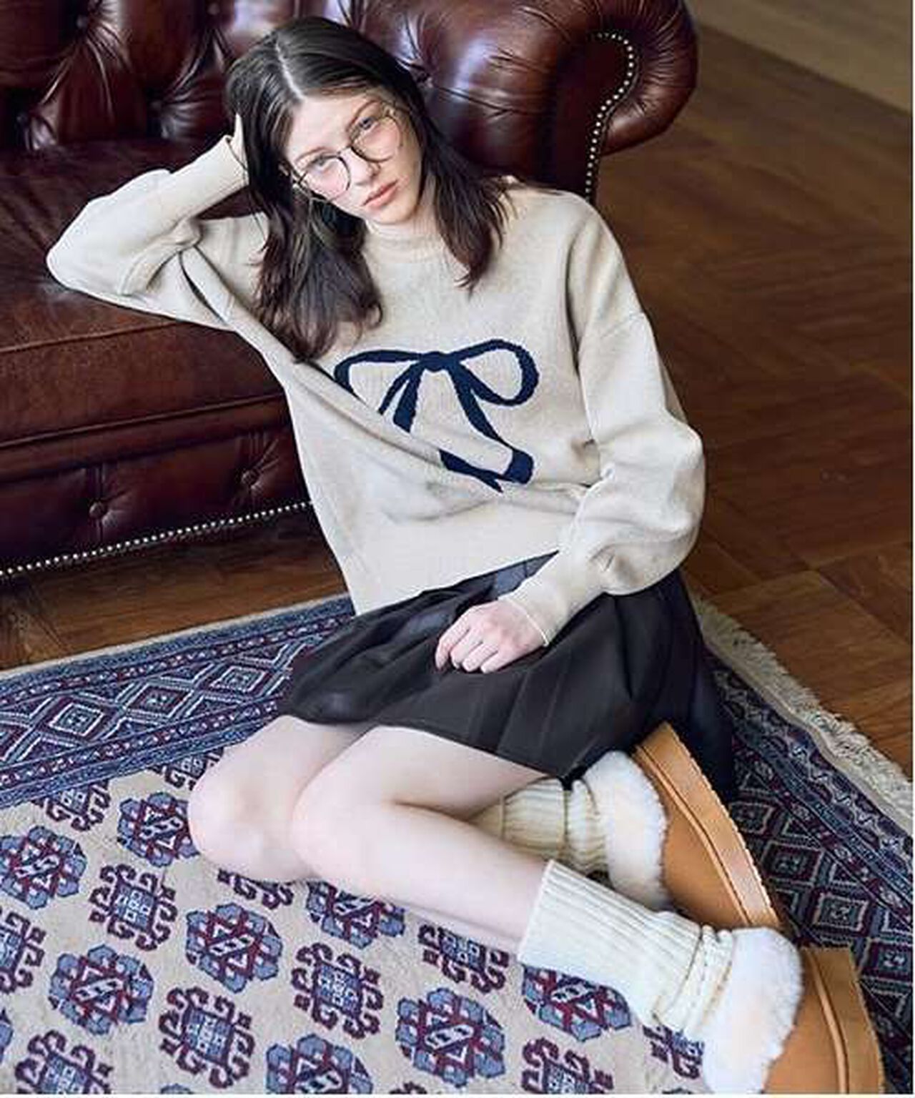 Assorted Jacquard Knitwear,Off white, large image number 2