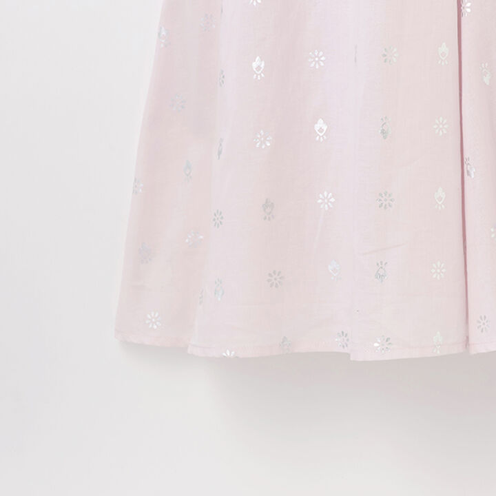 [Link] Foil Print One-Piece Dress,Light pink, medium image number 12