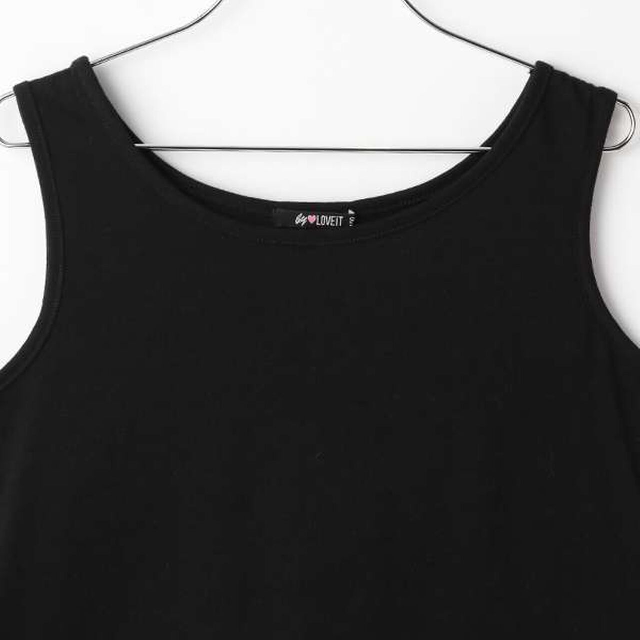 W Ribbon Lace T-Shirt Set,Black, large image number 9