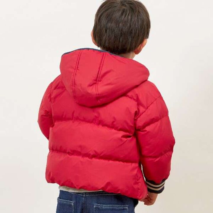 KP Boy Solo Padded Dinosaur Patch Jacket (90-130),Red, medium image number 13
