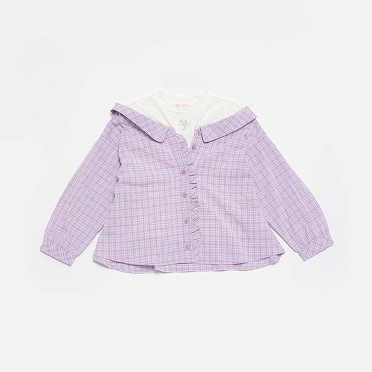 Docking Check Shirt,Lavender, large image number 0