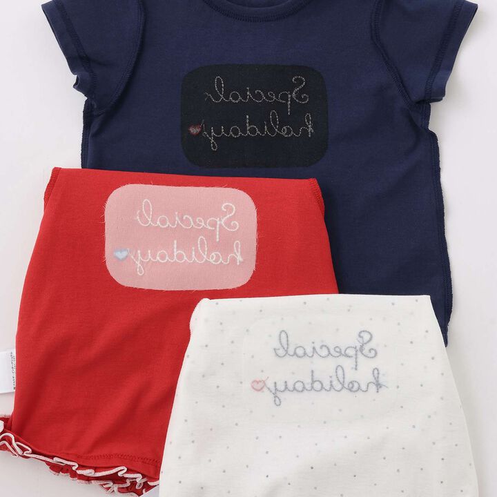 Affordable Girls Short Sleeve T-Shirt,Off white, medium image number 20